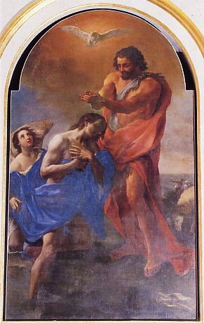 Santa Maria della Quercia: The Baptism of Christ, photograph from 'Roma Sacra', vol. 13